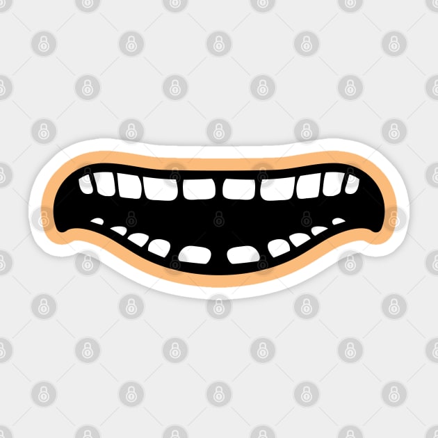 Beavis cornholio mouth Sticker by opippi